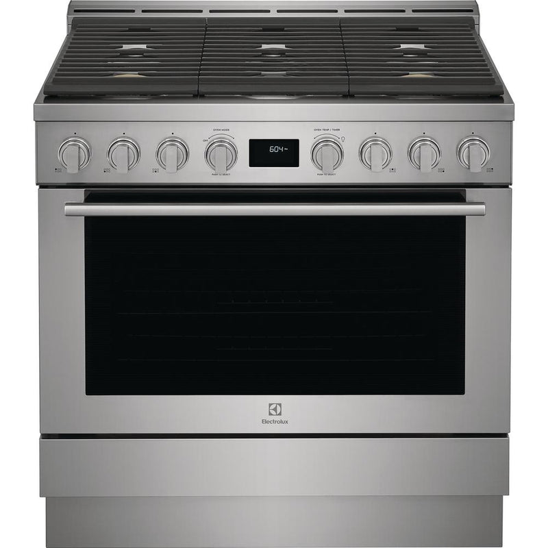  Electrolux 36-inch Freestanding Gas Range with Convection Technology ECFG3668AS IMAGE 1