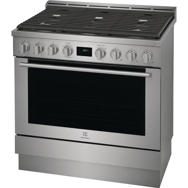  Electrolux 36-inch Freestanding Gas Range with Convection Technology ECFG3668AS IMAGE 2