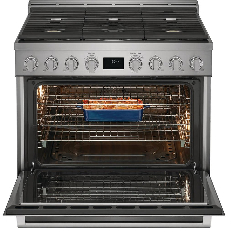  Electrolux 36-inch Freestanding Gas Range with Convection Technology ECFG3668AS IMAGE 7