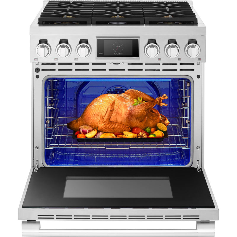  Signature Kitchen Suite 36-inch Freestanding Gas Range with SmartThinQ® SKSGR360S IMAGE 4