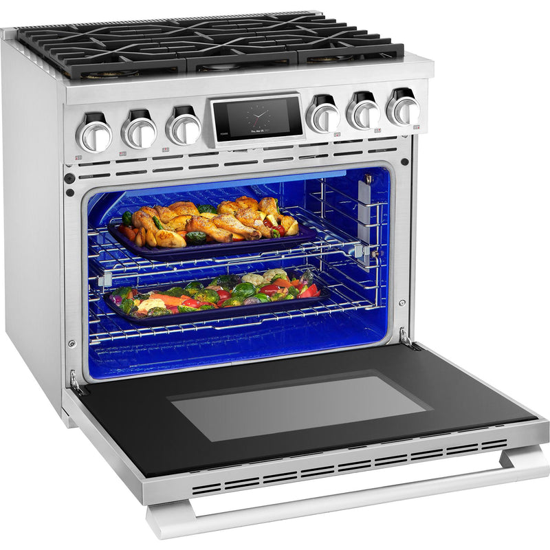  Signature Kitchen Suite 36-inch Freestanding Gas Range with SmartThinQ® SKSGR360S IMAGE 6