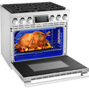  Signature Kitchen Suite 36-inch Freestanding Gas Range with SmartThinQ® SKSGR360S IMAGE 7