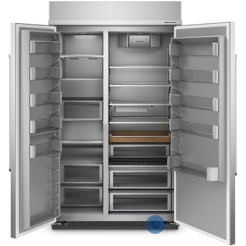  KitchenAid 48-inch, 30 cu. ft. Built-in Side-by-Side Refrigerator with Internal Ice Maker KBSN708MPS IMAGE 2