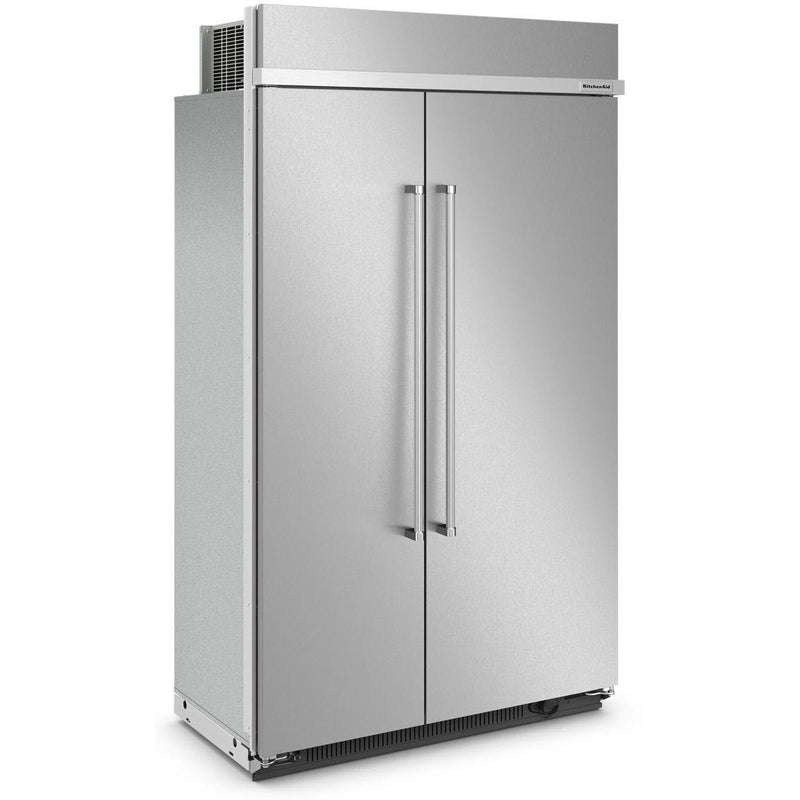  KitchenAid 48-inch, 30 cu. ft. Built-in Side-by-Side Refrigerator with Internal Ice Maker KBSN708MPS IMAGE 3