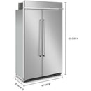  KitchenAid 48-inch, 30 cu. ft. Built-in Side-by-Side Refrigerator with Internal Ice Maker KBSN708MPS IMAGE 4