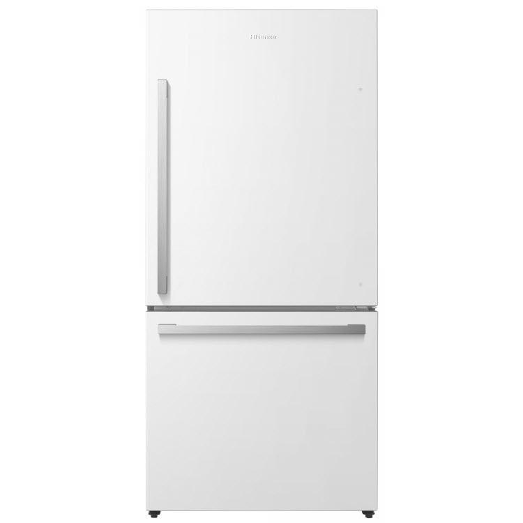  Hisense 31-inch, 17 cu.ft. Counter-Depth Bottom Freezer Refrigerator RB17A2CWE IMAGE 1