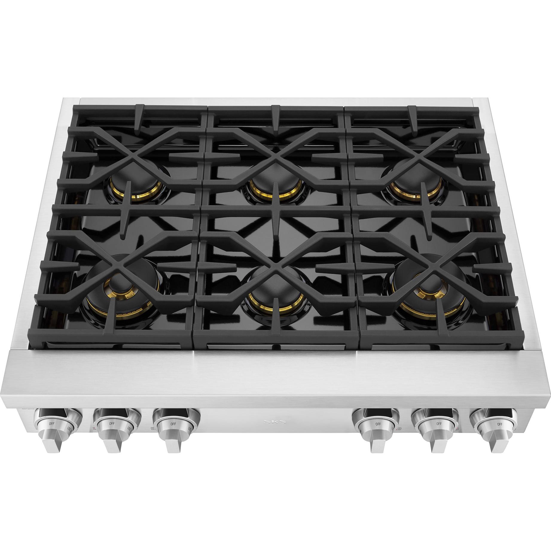  Signature Kitchen Suite 36-inch Built-in Gas Rangetop SKSRT360S IMAGE 11