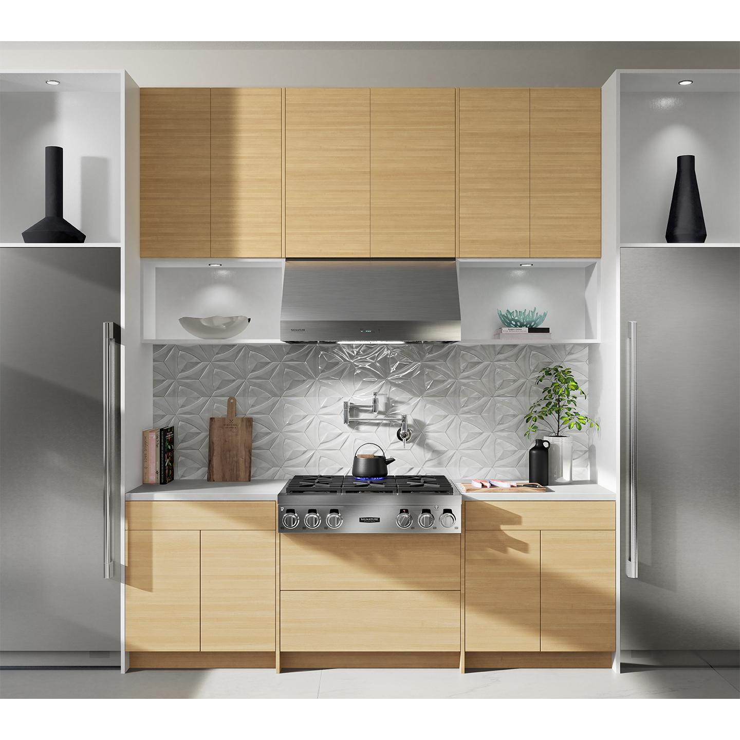  Signature Kitchen Suite 36-inch Built-in Gas Rangetop SKSRT360S IMAGE 8