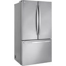  LG 36-inch, 27 cu. ft. Counter-Depth Max French 3-Door Refrigerator with Linear Cooling™ LRFLC2706S IMAGE 3