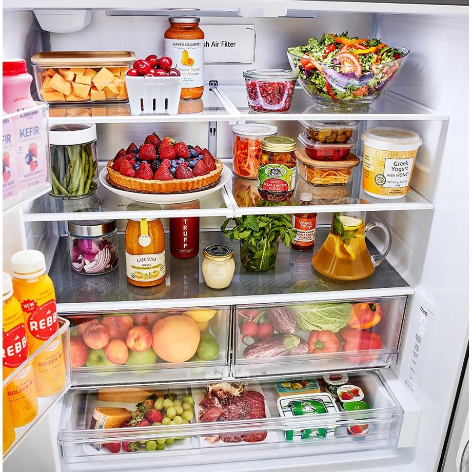  LG 36-inch, 27 cu. ft. Counter-Depth Max French 3-Door Refrigerator with Linear Cooling™ LRFLC2706S IMAGE 8