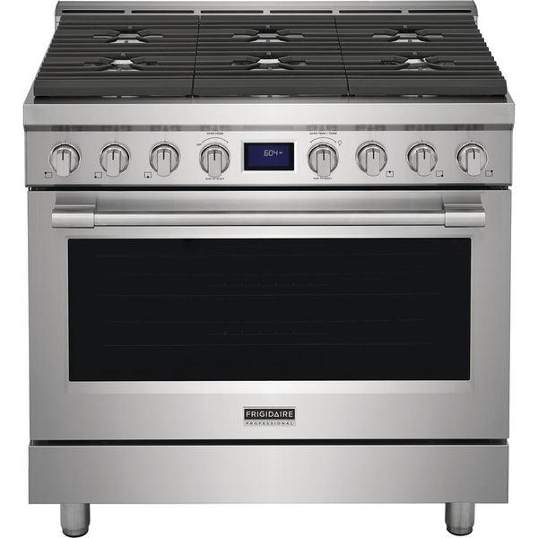  Frigidaire Professional 36-inch Freestanding Gas Range with True Convection Technology PCFG3670AF IMAGE 1