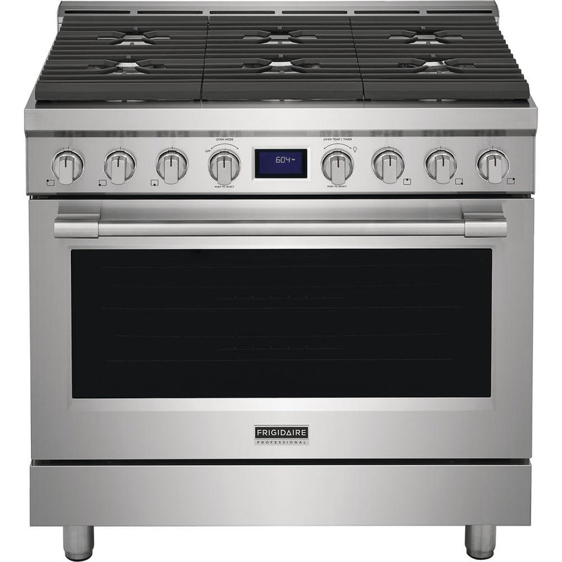  Frigidaire Professional 36-inch Freestanding Gas Range with True Convection Technology PCFG3670AF IMAGE 1