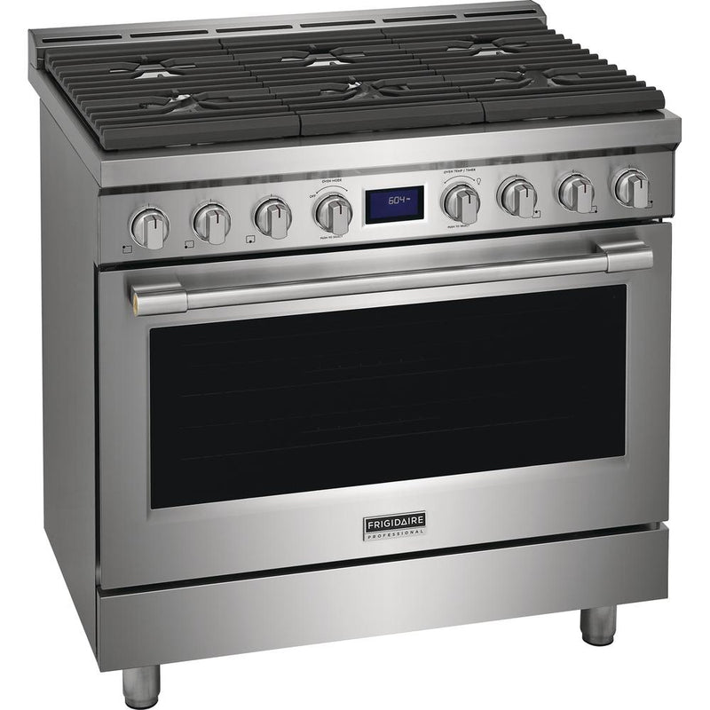  Frigidaire Professional 36-inch Freestanding Gas Range with True Convection Technology PCFG3670AF IMAGE 2