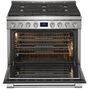  Frigidaire Professional 36-inch Freestanding Gas Range with True Convection Technology PCFG3670AF IMAGE 4