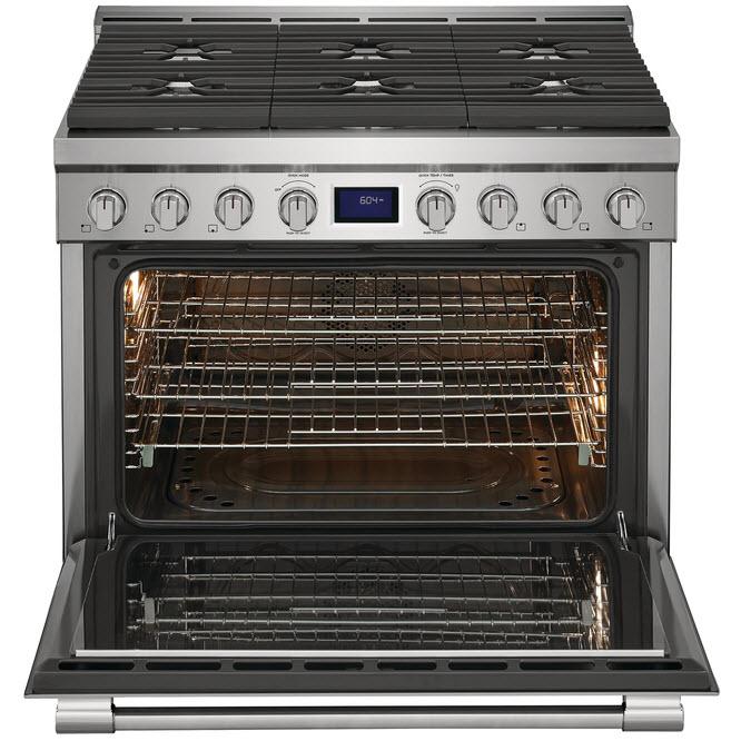  Frigidaire Professional 36-inch Freestanding Gas Range with True Convection Technology PCFG3670AF IMAGE 4