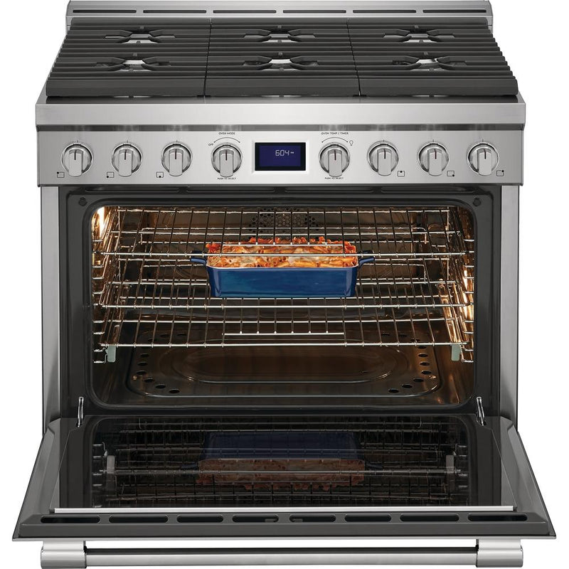  Frigidaire Professional 36-inch Freestanding Gas Range with True Convection Technology PCFG3670AF IMAGE 9