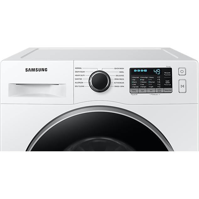  Samsung 2.9 cu. ft. Front Loading Washer with Steam Wash WW25B6800AW/AC IMAGE 4
