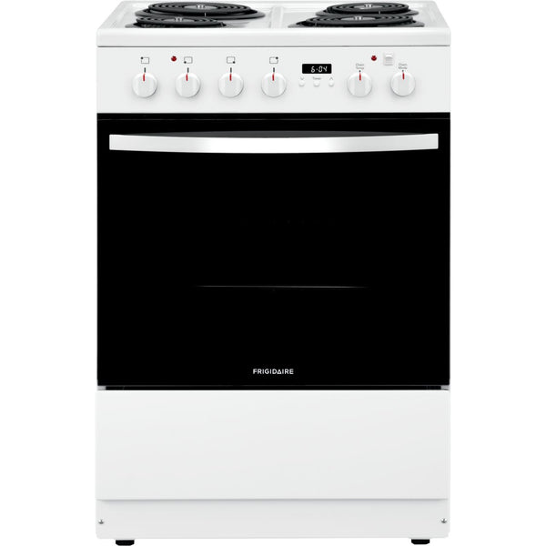  Frigidaire 24-inch Freestanding Electric Range with Convection Technology FCFC241CAW IMAGE 1
