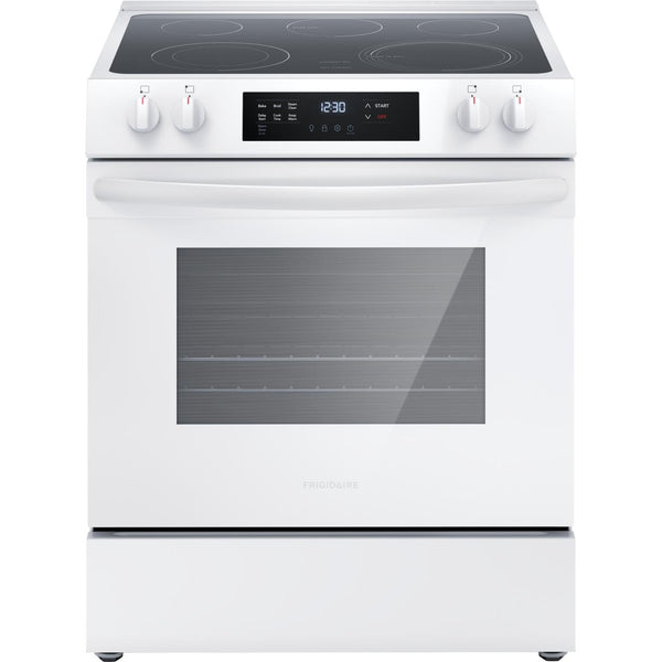  Frigidaire 30-inch Electric Range FCFE306CAW IMAGE 1