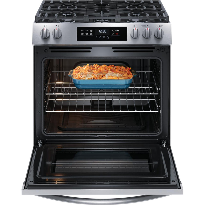  Frigidaire 30-inch Freestanding Gas Range FCFG3062AS IMAGE 2