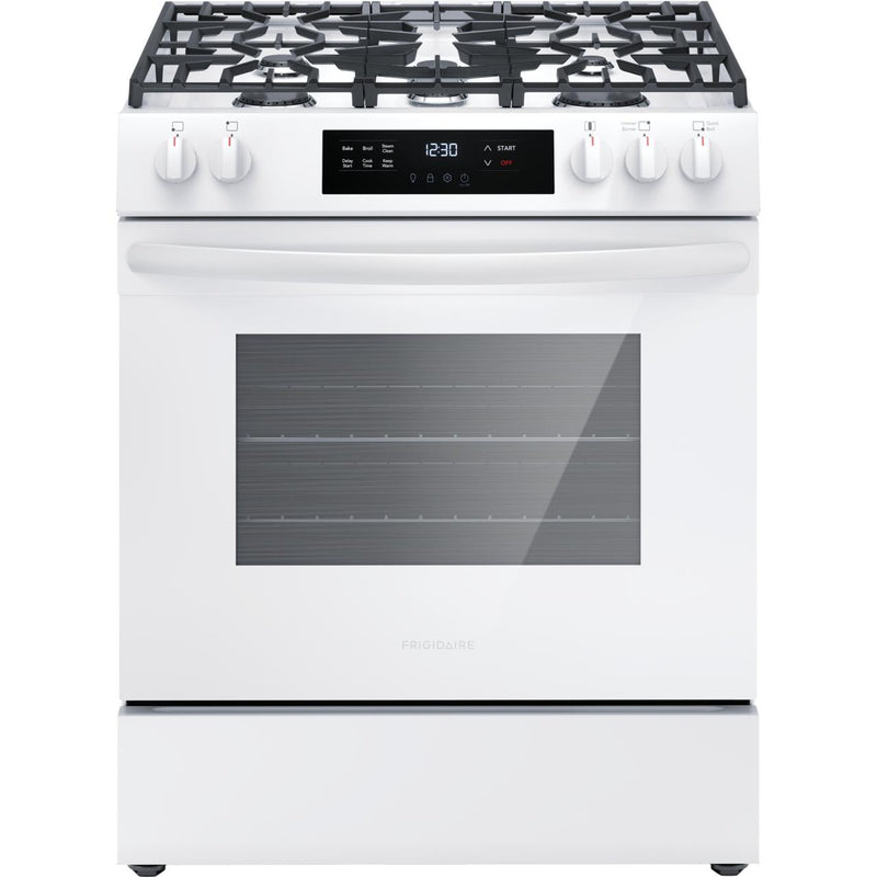  Frigidaire 30-inch Freestanding Gas Range FCFG3062AW IMAGE 1