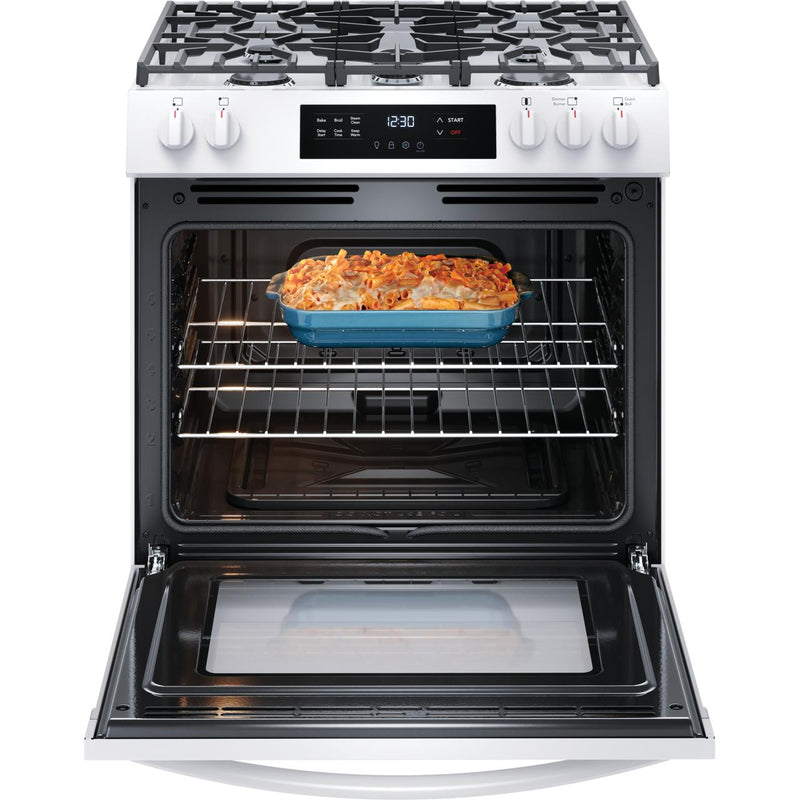  Frigidaire 30-inch Freestanding Gas Range FCFG3062AW IMAGE 2
