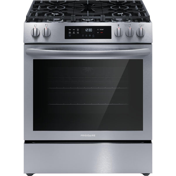  Frigidaire 30-inch Freestanding Gas Range FCFG3083AS IMAGE 1