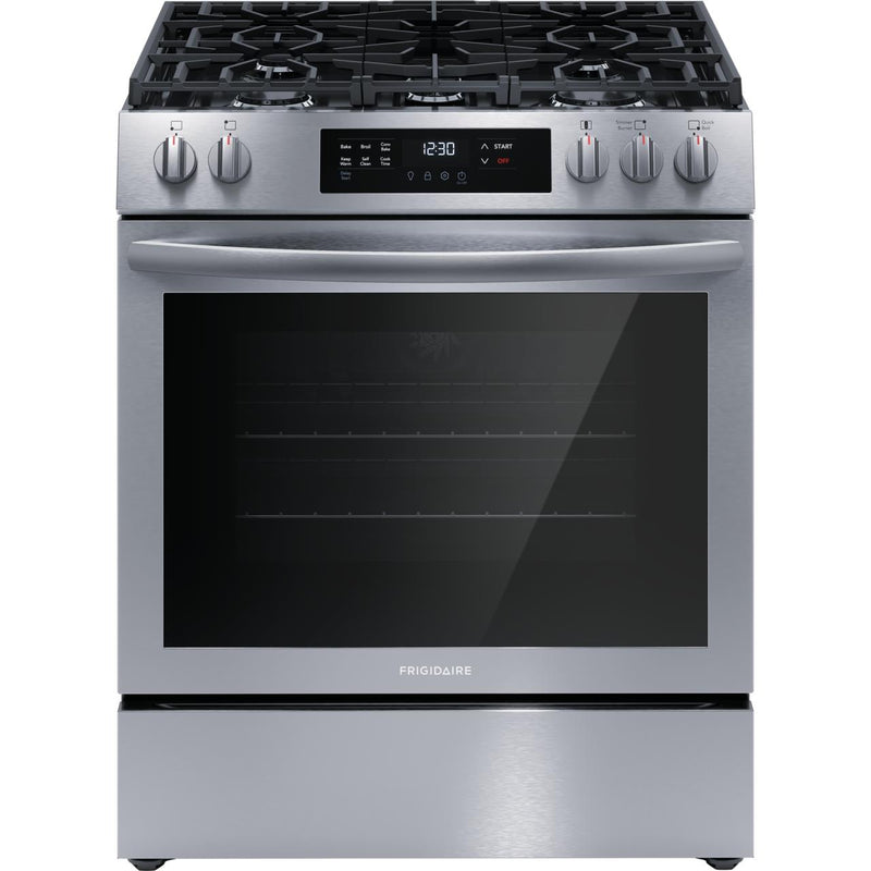  Frigidaire 30-inch Freestanding Gas Range FCFG3083AS IMAGE 1