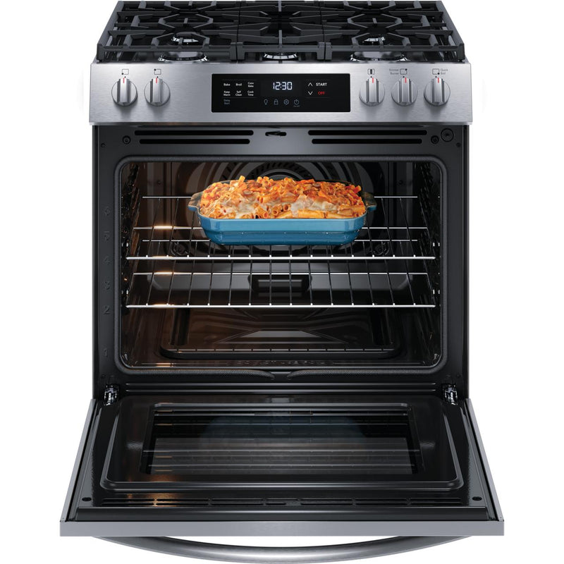  Frigidaire 30-inch Freestanding Gas Range FCFG3083AS IMAGE 2