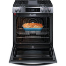  Frigidaire Gallery 30-inch Gas Range with Convection Technology GCFG3060BD IMAGE 2