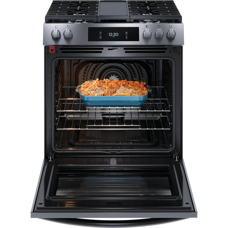  Frigidaire Gallery 30-inch Gas Range with Convection Technology GCFG3060BD IMAGE 2