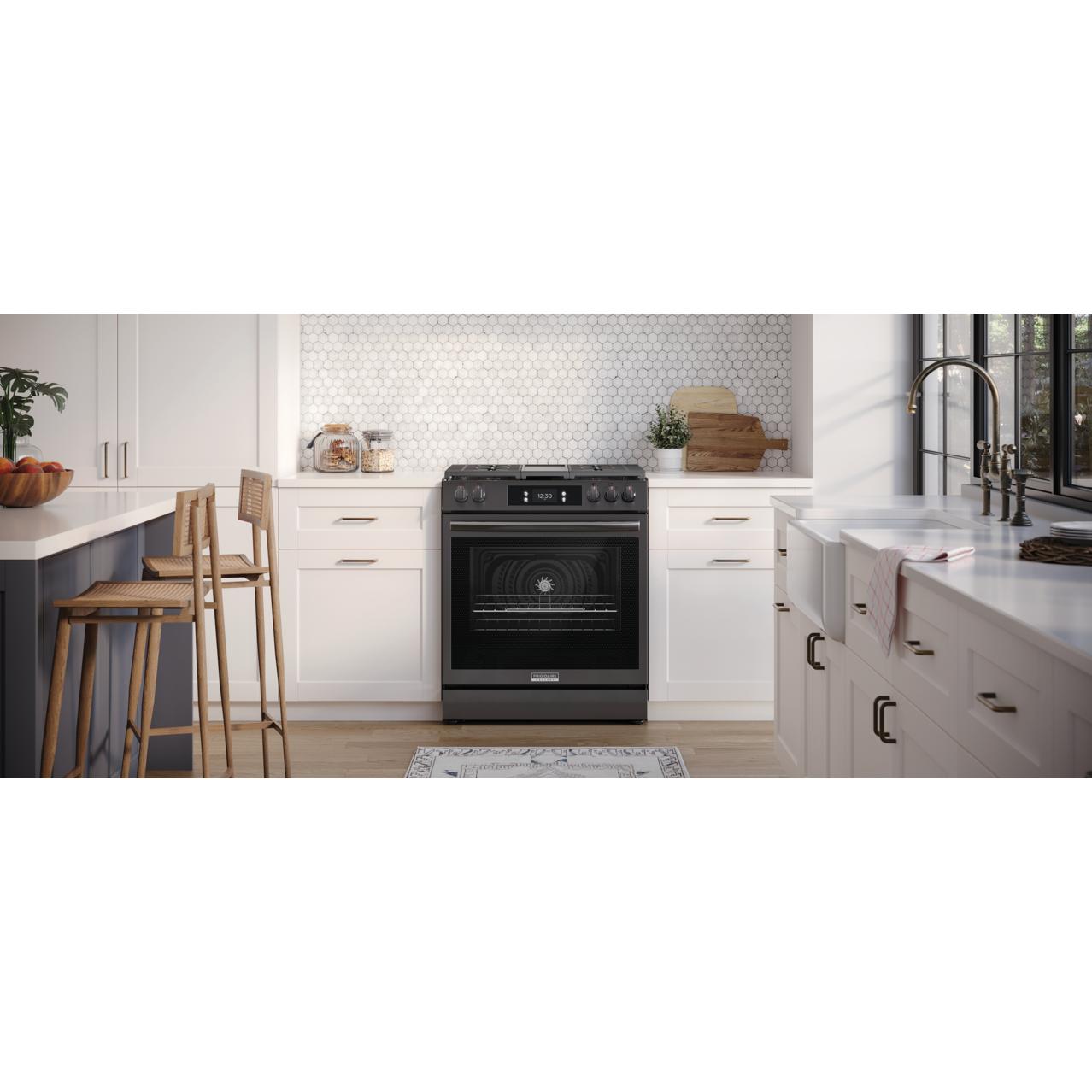  Frigidaire Gallery 30-inch Gas Range with Convection Technology GCFG3060BD IMAGE 8