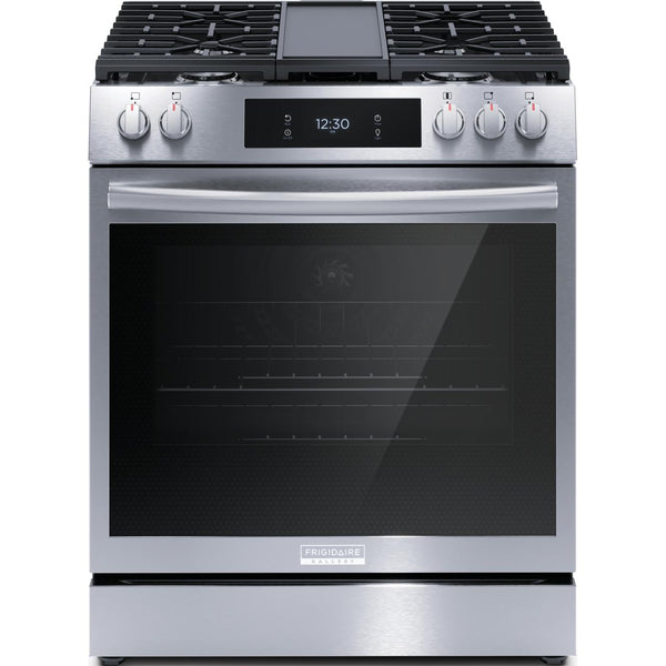  Frigidaire Gallery 30-inch Gas Range with Convection Technology GCFG3060BF IMAGE 1