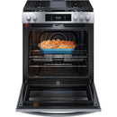  Frigidaire Gallery 30-inch Gas Range with Convection Technology GCFG3060BF IMAGE 2