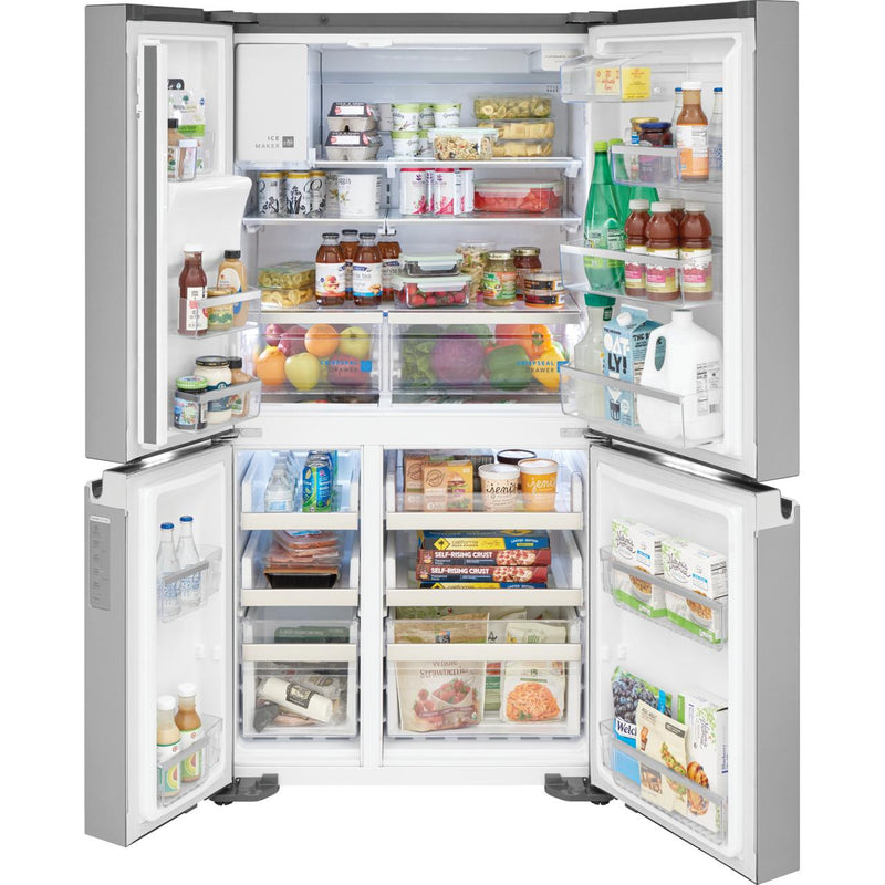  Frigidaire Gallery 36-inch, 21.5 cu. ft. Counter-Depth French 4-Door Refrigerator with Ice Maker GRQC2255BF IMAGE 3