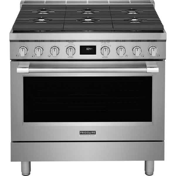  Frigidaire Professional 36-inch Freestanding Dual-Fuel Range with Convection Technology PCFD3670AF IMAGE 1