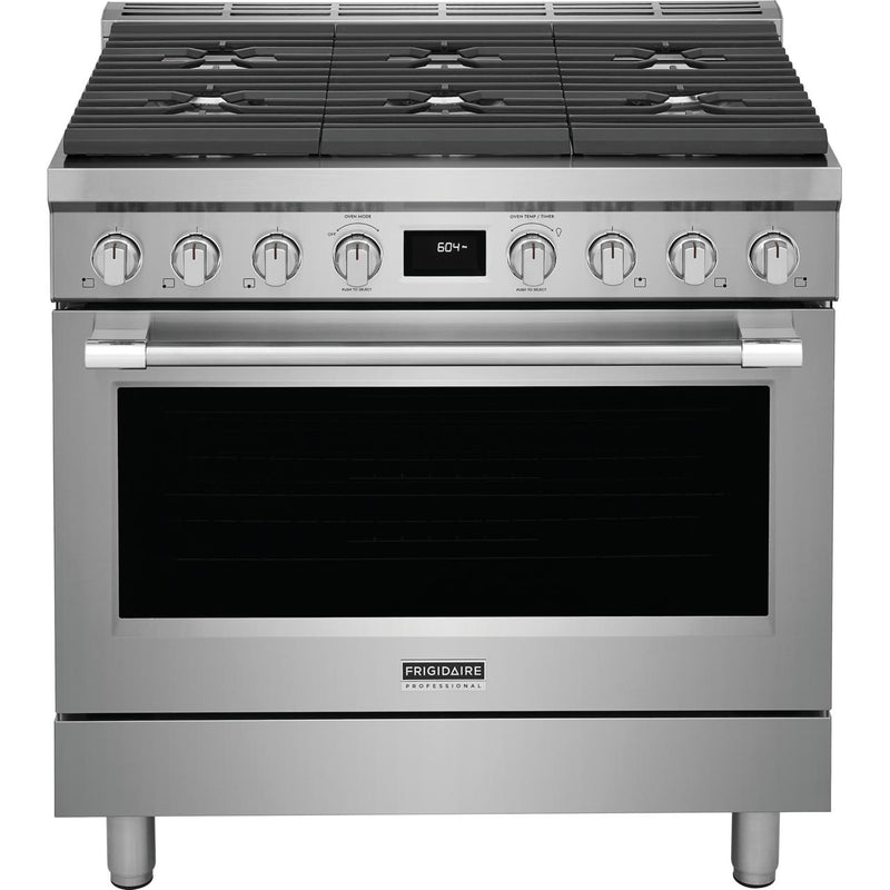  Frigidaire Professional 36-inch Freestanding Dual-Fuel Range with Convection Technology PCFD3670AF IMAGE 1