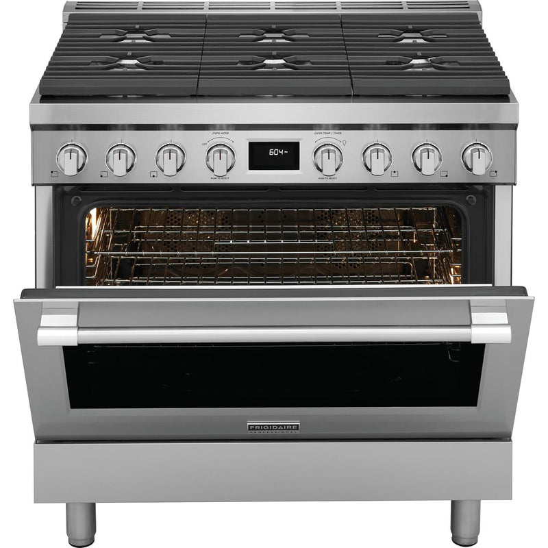  Frigidaire Professional 36-inch Freestanding Dual-Fuel Range with Convection Technology PCFD3670AF IMAGE 3