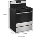  Amana 30-inch Freestanding Gas Range AGR6603SMS IMAGE 11