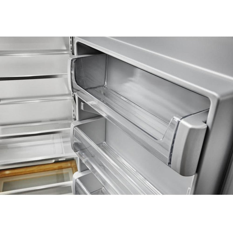  KitchenAid 42-inch, 25.1 cu. ft. Built-in Side-by-Side Refrigerator with External Water and Ice Dispensing System KBSD702MSS IMAGE 12