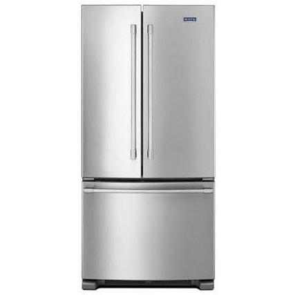  Maytag 33-inch, 22.1 cu. ft. Freestanding French 3-Door Refrigerator with Factory-Installed Ice Maker MRFF5033PZ IMAGE 1
