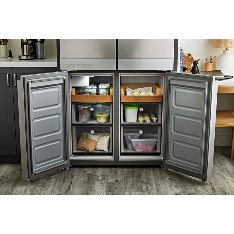  KitchenAid 36-inch, 19.4 cu. ft. Counter-Depth 4-Door Refrigerator with PrintShield™ Finish KRQC506MPS IMAGE 12