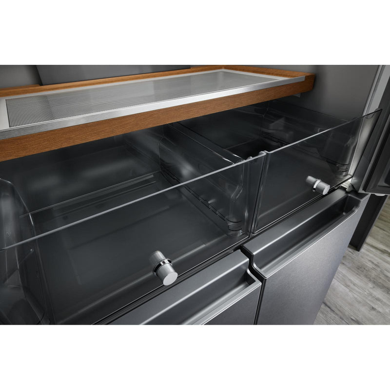  KitchenAid 36-inch, 19.4 cu. ft. Counter-Depth 4-Door Refrigerator with PrintShield™ Finish KRQC506MPS IMAGE 8
