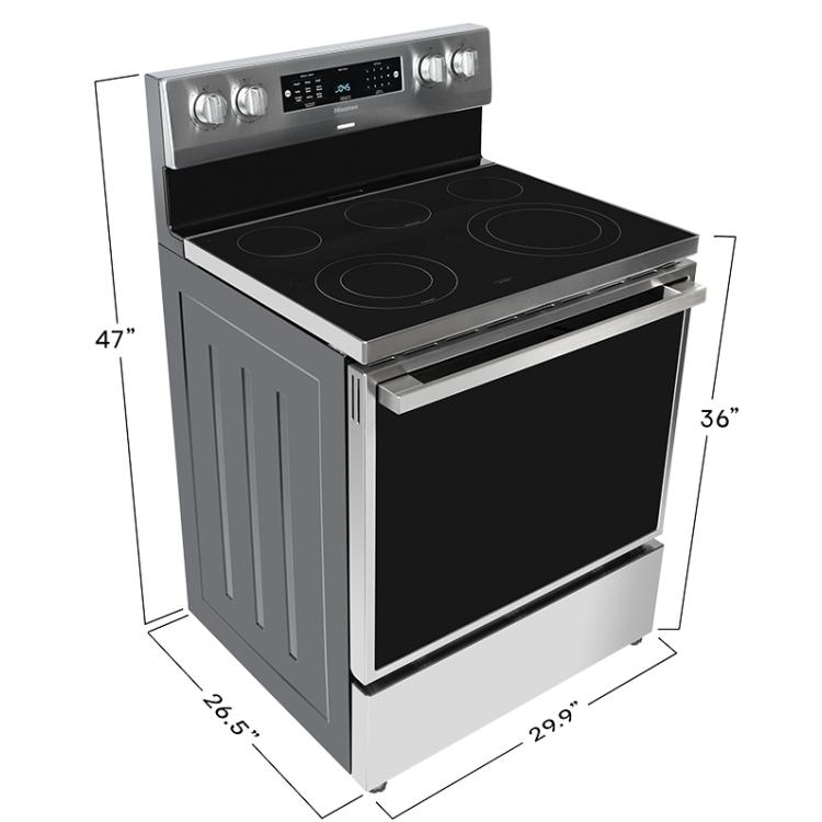  Hisense 30-inch Freestanding Electric Range with Air Fry Technology HBE3501CPS IMAGE 10