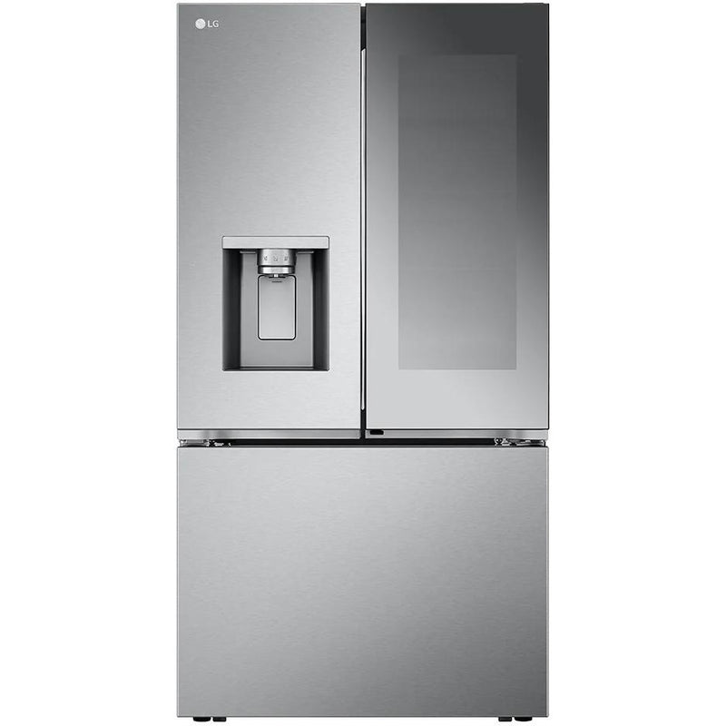  LG 36-inch, 26 cu. ft. Counter-Depth MAX™ French 3-Door Refrigerator with Mirror InstaView® LRYKC2606S IMAGE 1
