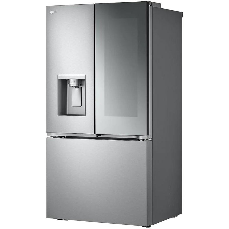  LG 36-inch, 26 cu. ft. Counter-Depth MAX™ French 3-Door Refrigerator with Mirror InstaView® LRYKC2606S IMAGE 5