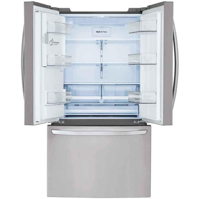  LG 36-inch 27.7 cu. ft. 3-Door French Door Refrigerator with Smart Diagnosis LRFS28XBS IMAGE 3