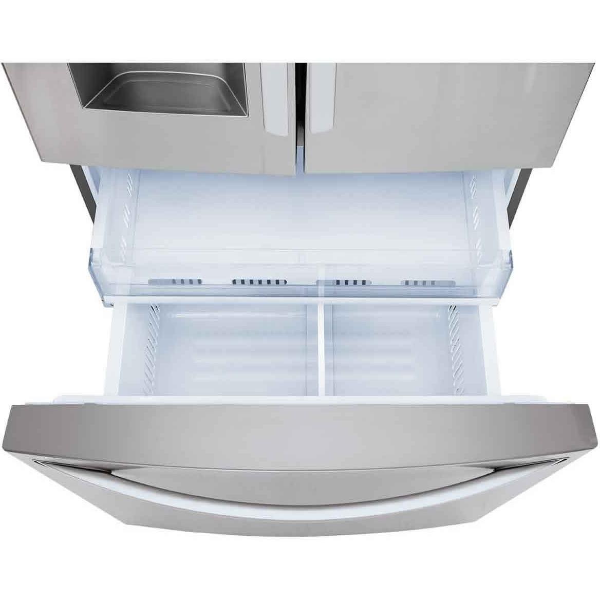 LG 36-inch 27.7 cu. ft. 3-Door French Door Refrigerator with Smart Diagnosis LRFS28XBS IMAGE 4