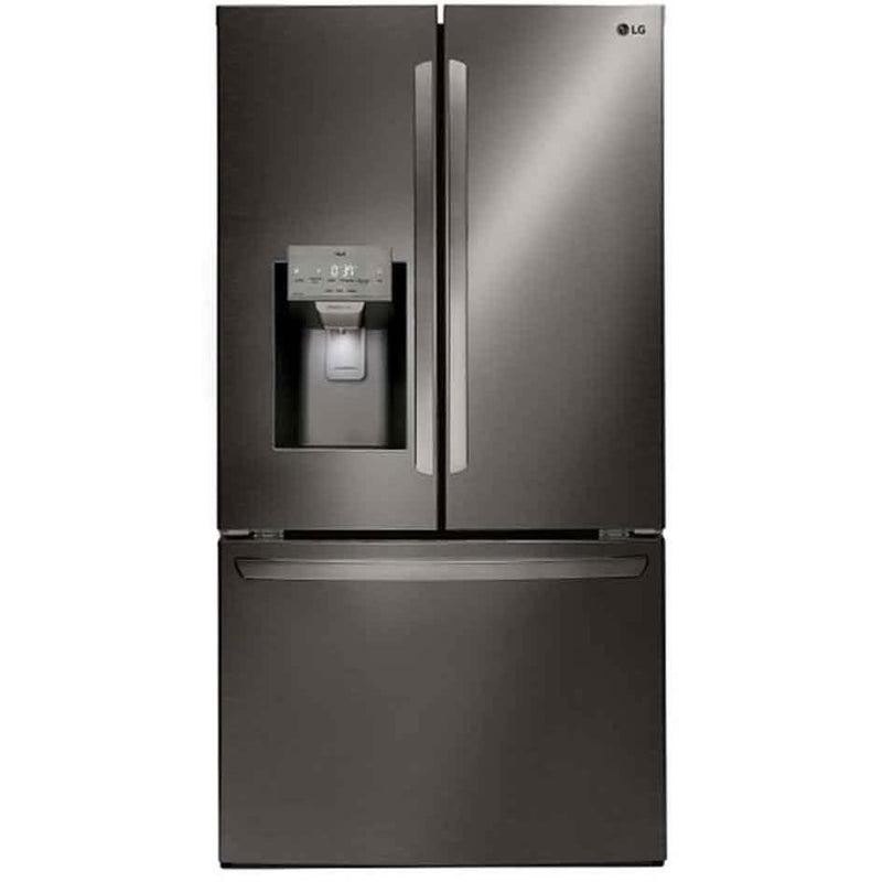  LG 36-inch 27.7 cu. ft. 3-Door French Door Refrigerator with Smart Diagnosis LRFS28XBD IMAGE 1