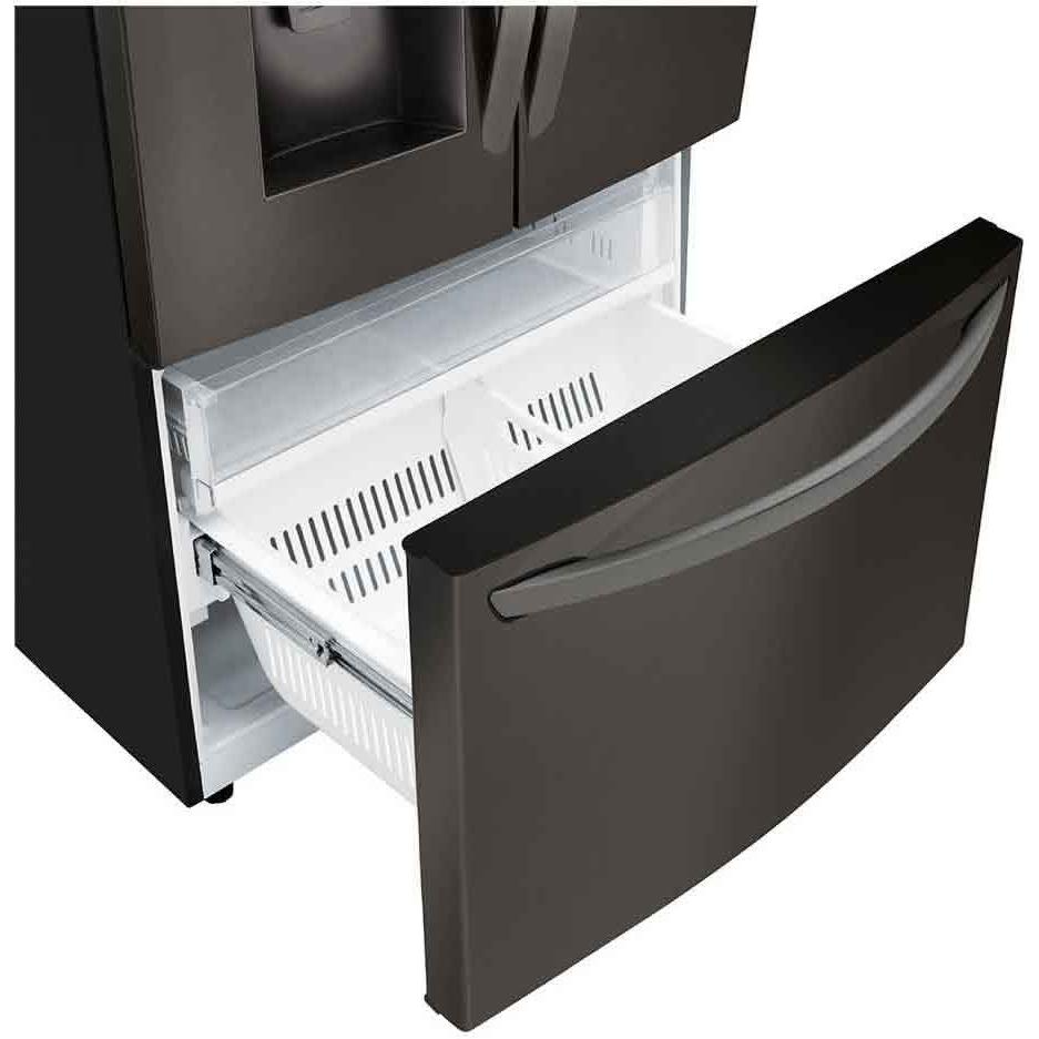  LG 36-inch 27.7 cu. ft. 3-Door French Door Refrigerator with Smart Diagnosis LRFS28XBD IMAGE 6